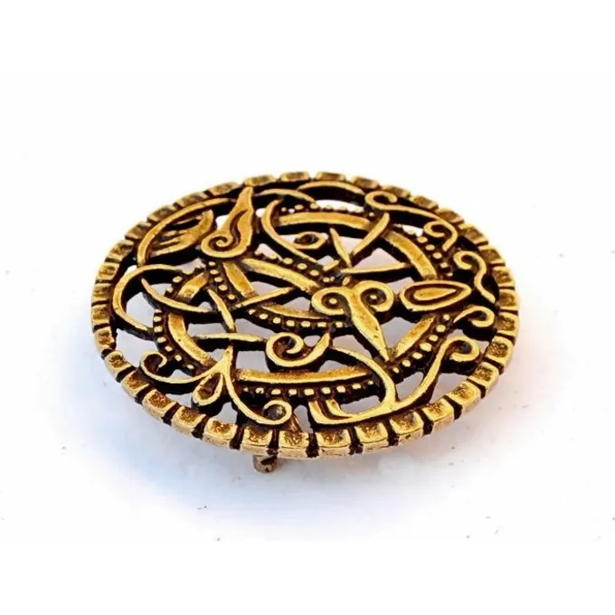 Applique De Ceinture Viking Pitney, Laiton 3 Applique De Ceinture Viking Pitney, Laiton