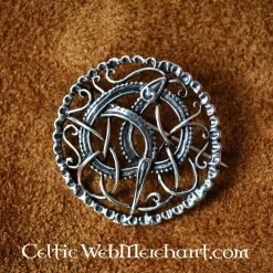 Argent Urne Style Broche Viking