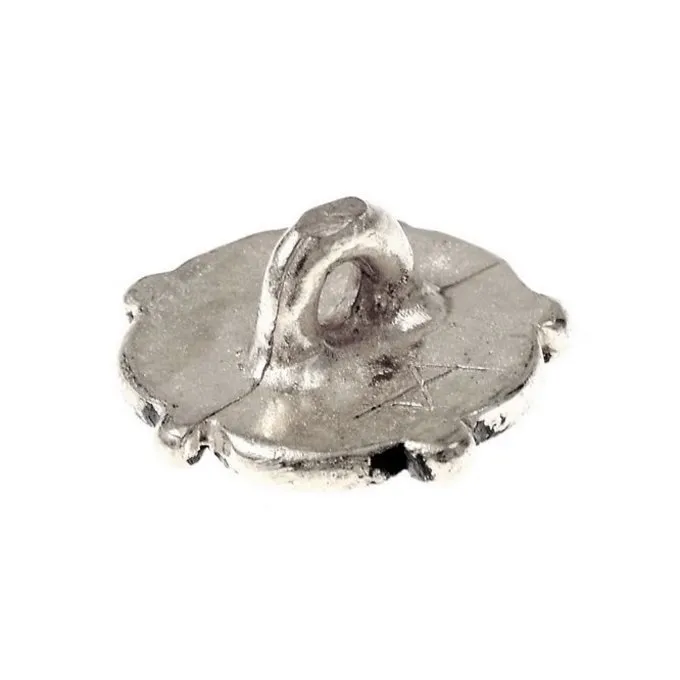 Boutons Fin Du Moyen Age à La Rose, L'étain, Ensemble De 5 Pièces 4 Boutons Fin Du Moyen Age à La Rose, L'étain, Ensemble De 5 Pièces – Image 2