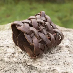 Epic Armoury Bracelet En Cuir Tressé, Marron 8 Epic Armoury Bracelet En Cuir Tressé, Marron -Promos Halloween Boutique bracelet en cuir tresse marron 2