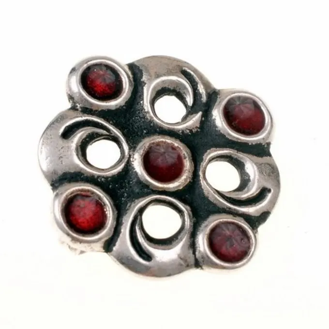 Broche Cloisonnée Mérovingienne, Argentée 3 Broche Cloisonnée Mérovingienne, Argentée