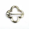 Broche Médiévale Quatrefoil, Argentée