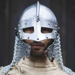 Epic Armoury Casque De Spectacle Viking Avec Cotte De Mailles
