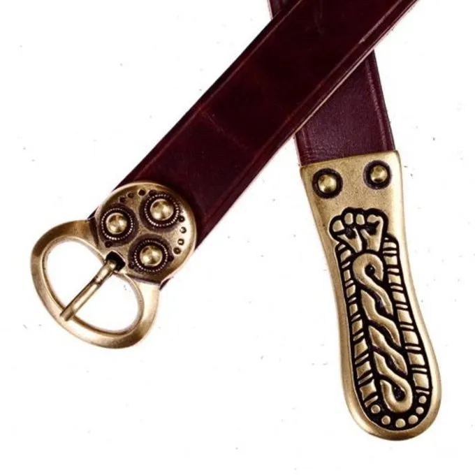 Ceinture Alémanique, Brun, Argenté 4 Ceinture Alémanique, Brun, Argenté – Image 2