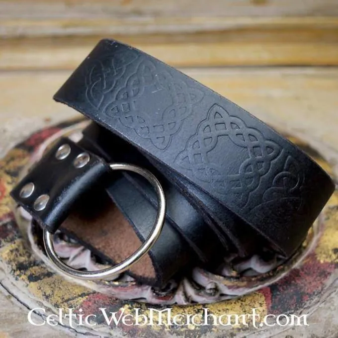 Leonardo Carbone Ceinture Avec Noeud Celtique, Noir 3 Leonardo Carbone Ceinture Avec Noeud Celtique, Noir