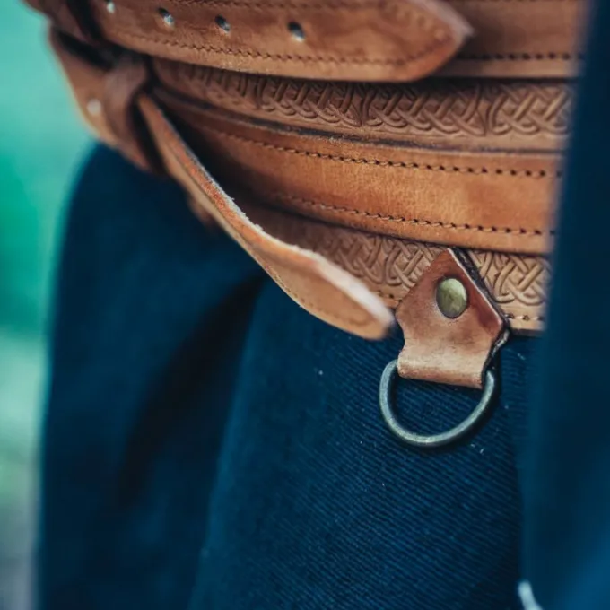 Leonardo Carbone Ceinture Celtique Ruari, Brun Clair 5 Leonardo Carbone Ceinture Celtique Ruari, Brun Clair – Image 3