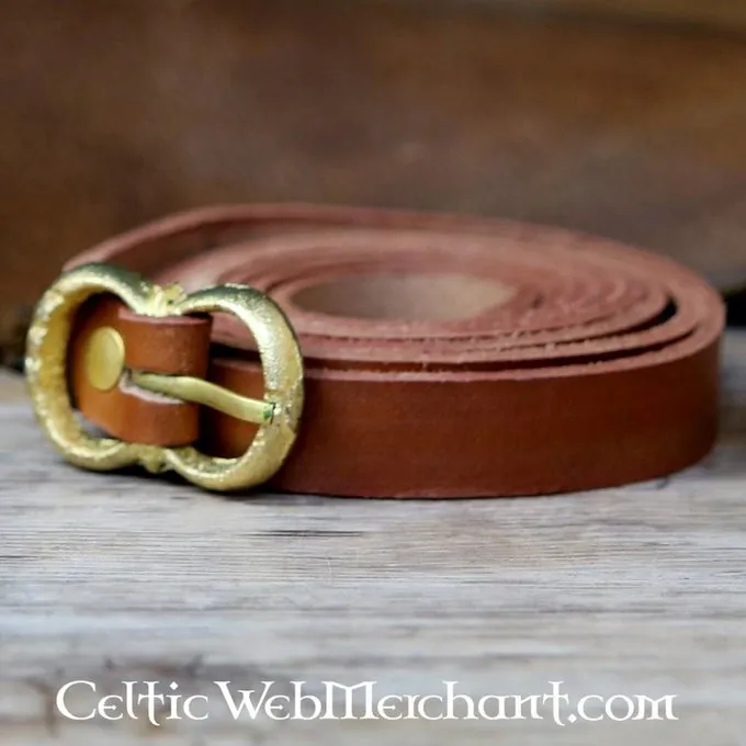 Leonardo Carbone Ceinture En Cuir Marron 2 Cm 4 Leonardo Carbone Ceinture En Cuir Marron 2 Cm – Image 2