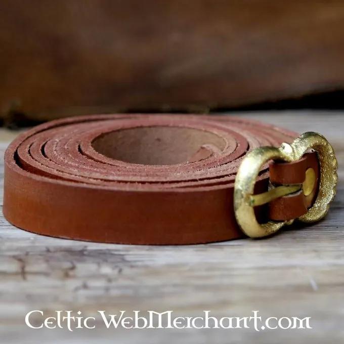 Leonardo Carbone Ceinture En Cuir Marron 2 Cm 7 Leonardo Carbone Ceinture En Cuir Marron 2 Cm – Image 5