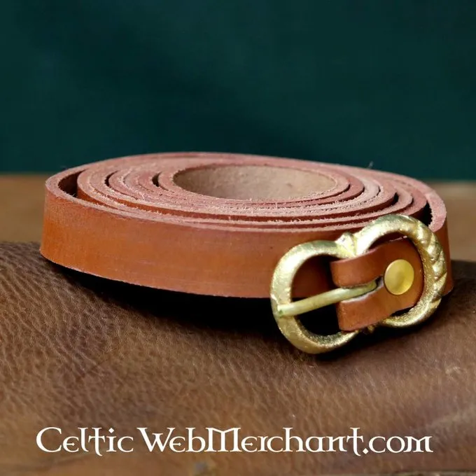 Leonardo Carbone Ceinture En Cuir Marron 2 Cm 8 Leonardo Carbone Ceinture En Cuir Marron 2 Cm – Image 6