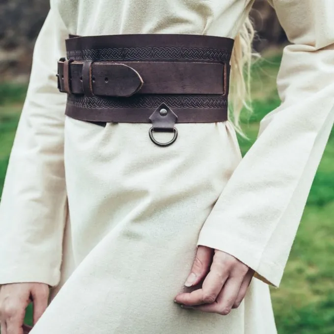 Leonardo Carbone Ceinture Viking Sigrid, Marron Foncé 4 Leonardo Carbone Ceinture Viking Sigrid, Marron Foncé – Image 2