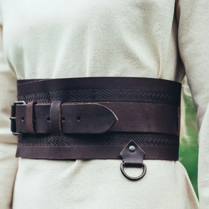 Leonardo Carbone Ceinture Viking Sigrid, Marron Foncé 6 Leonardo Carbone Ceinture Viking Sigrid, Marron Foncé – Image 4