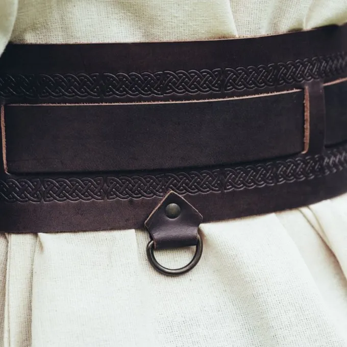 Leonardo Carbone Ceinture Viking Sigrid, Marron Foncé 7 Leonardo Carbone Ceinture Viking Sigrid, Marron Foncé – Image 5