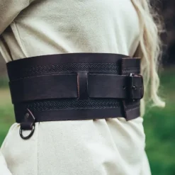Leonardo Carbone Ceinture Viking Sigrid, Marron Foncé 13 Leonardo Carbone Ceinture Viking Sigrid, Marron Foncé -Promos Halloween Boutique ceinture viking sigrid marron fonce 5
