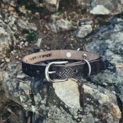 Leonardo Carbone Collier De Chien Celtique, Brun 5 Leonardo Carbone Collier De Chien Celtique, Brun -Promos Halloween Boutique collier de chien celtique brun 1