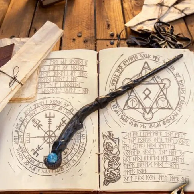 Epic Armoury Druide Baguette, Noir 4 Epic Armoury Druide Baguette, Noir – Image 2