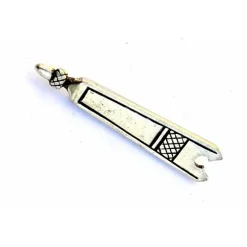 Extrémité De Courroie Médiévale (1350-1500), Argenté