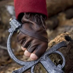 Epic Armoury Gants Sans Doigts Avec Lacets, Marron 11 Epic Armoury Gants Sans Doigts Avec Lacets, Marron -Promos Halloween Boutique gants sans doigts avec lacets marron 4