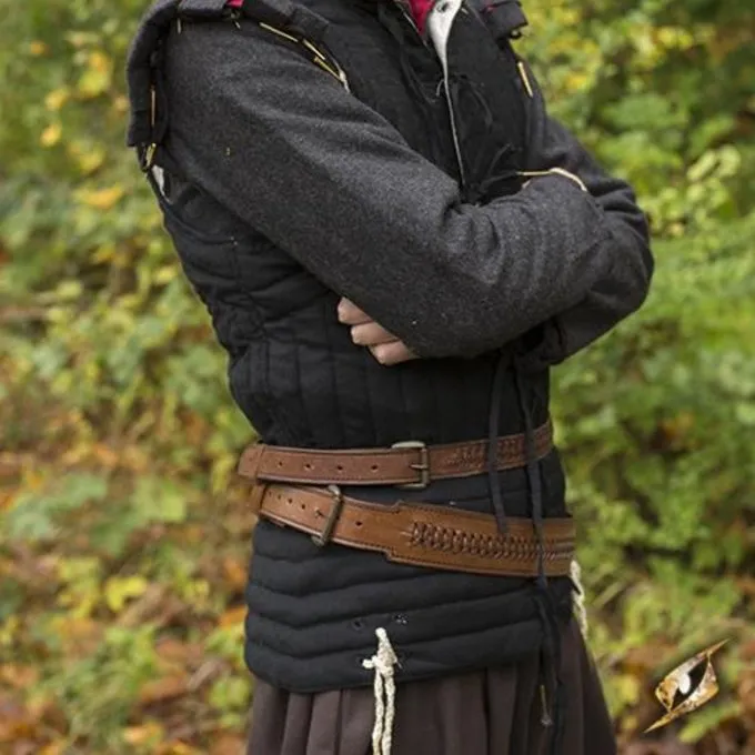 Epic Armoury Gevlochten Zwaardriem, Bruin 4 Epic Armoury Gevlochten Zwaardriem, Bruin – Image 2