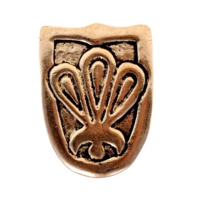 Languette De La Ceinture Viking Birka, Argentait 3 Languette De La Ceinture Viking Birka, Argentait