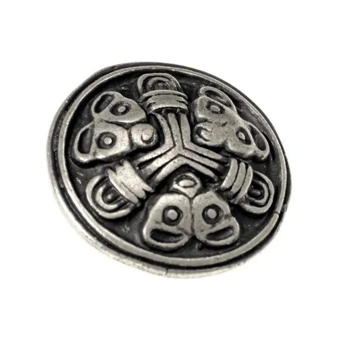 Raccord Viking Ceinture Borre Ensemble De 5 Pièces, Argenté 3 Raccord Viking Ceinture Borre Ensemble De 5 Pièces, Argenté