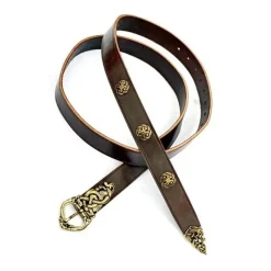 Ringerike De Luxe De Ceinture Viking, Noir, Argenté