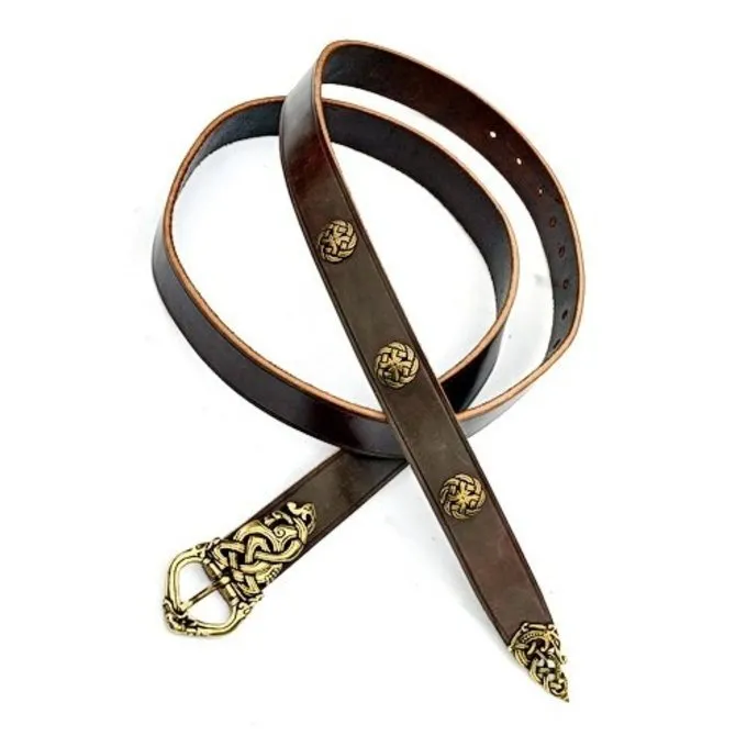 Ringerike Luxe De Ceinture Viking, Brun, Argenté 3 Ringerike Luxe De Ceinture Viking, Brun, Argenté